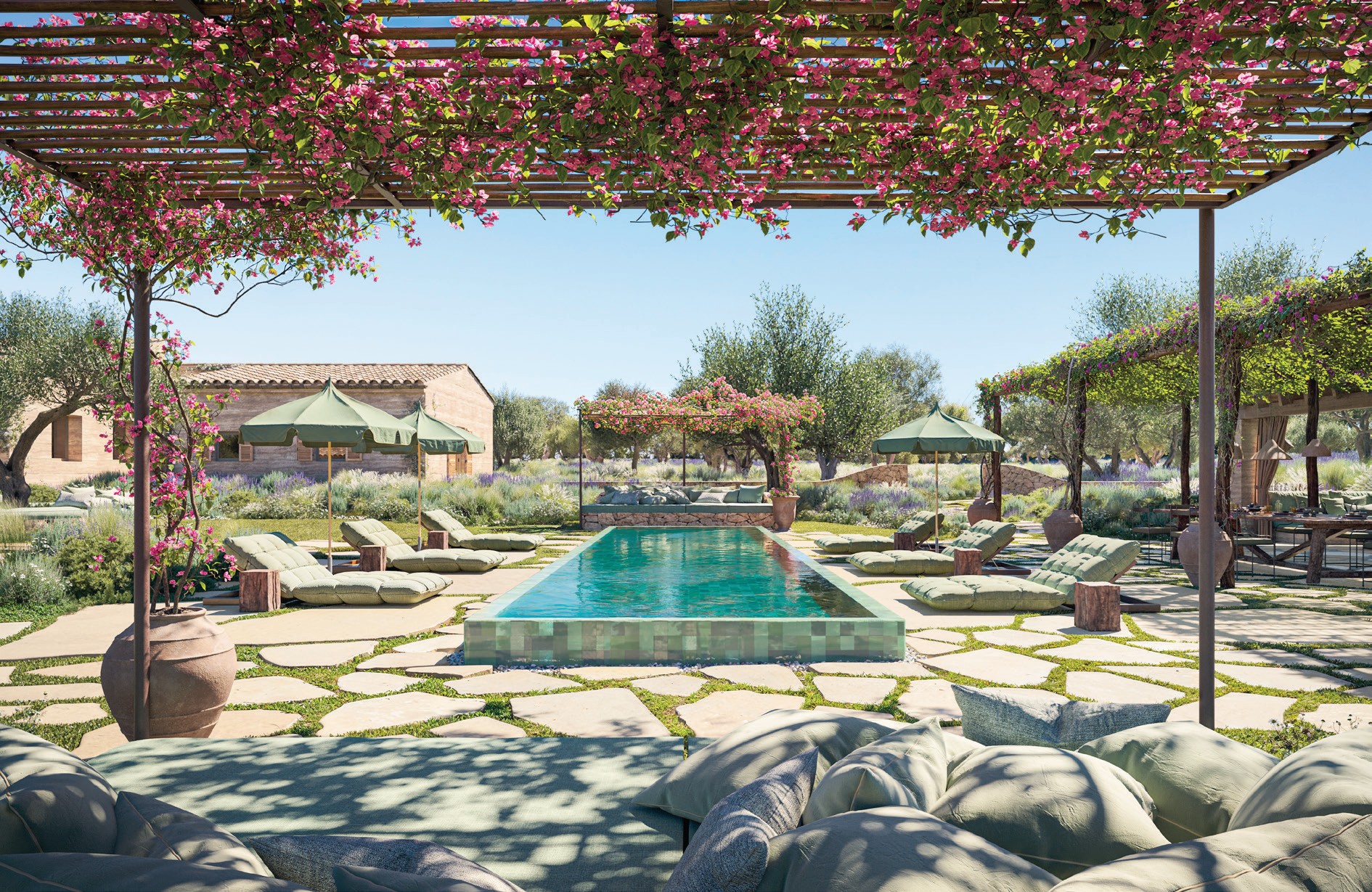 Stunning pool as a water oasis