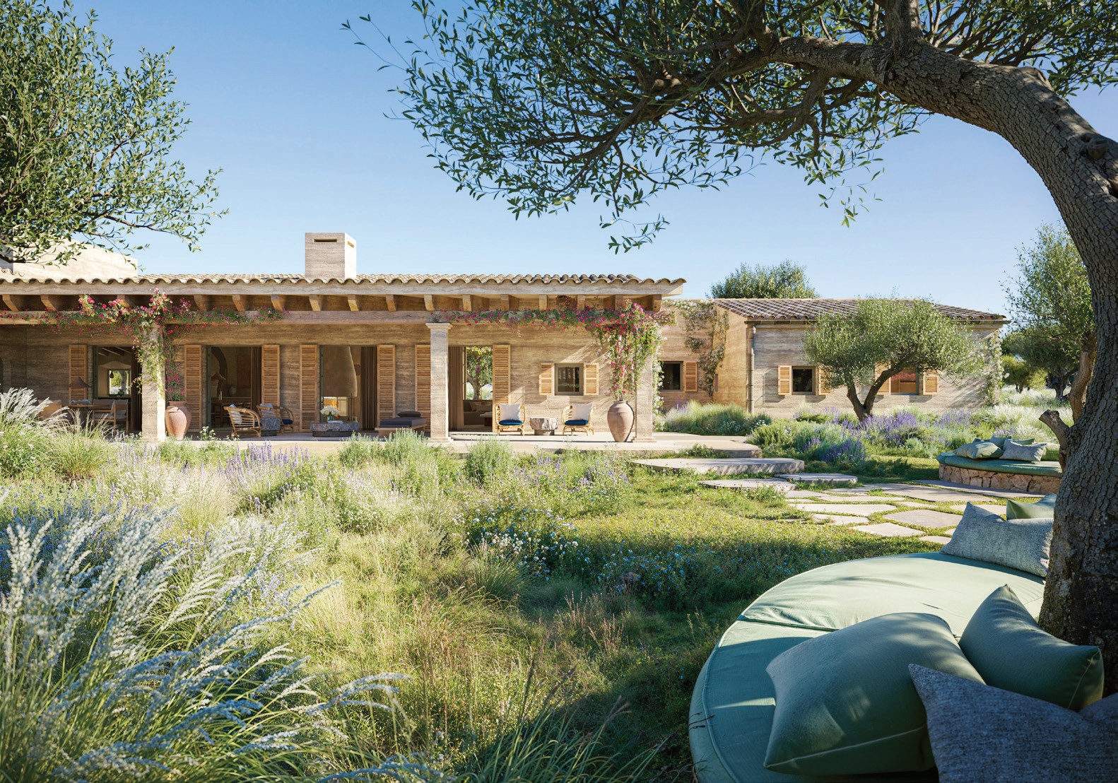 Can Carat south façade showcasing modern Mediterranean architecture